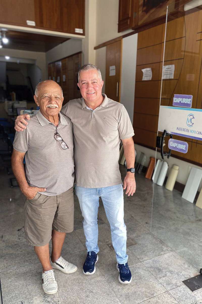 O amigo de longa data dos tempos da construção civil Olavo da Silva Pinheiro, da Madeireira Canaã, destaca as qualidades de Luizenito, principalmente, honrar a palavra dada.