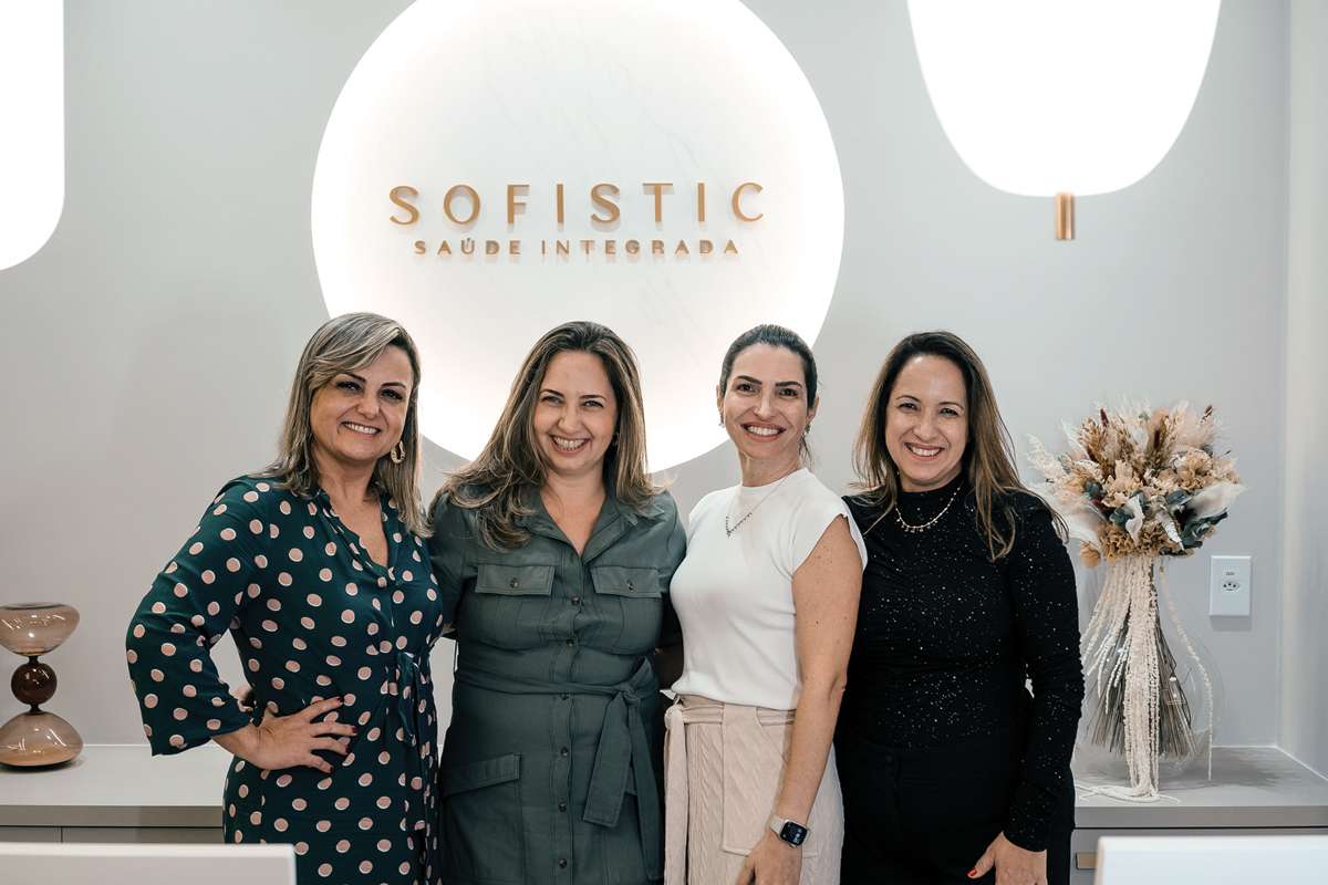 Dra. Eliane Carvalho, Beth Gonzaga, Dra. Ana Luiza Ferraz e Rose Neves na Clínica Sofistic. Uma parceria de sucesso entre clientes e fornecedores.