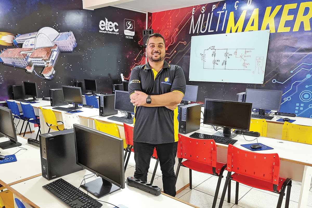 Os laboratórios do Castelo proporcionam a experiência prática que capacita os futuros profissionais nas diversas áreas da Mecatrônica