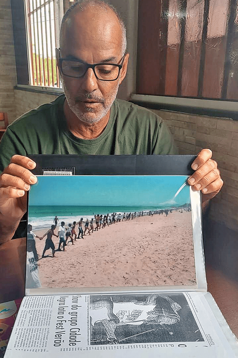 Leonardo Machado é o atual presidente da ONG e participou de todo o processo de luta pela preservação da Restinga do Pecado