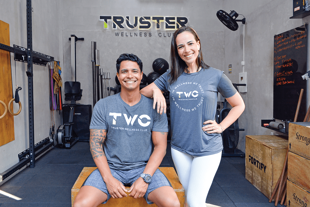 Os empreendedores Diego Ribs e Lina Menezes criaram a TWC para oferecer aos alunos um treino personalizado de crosstraining