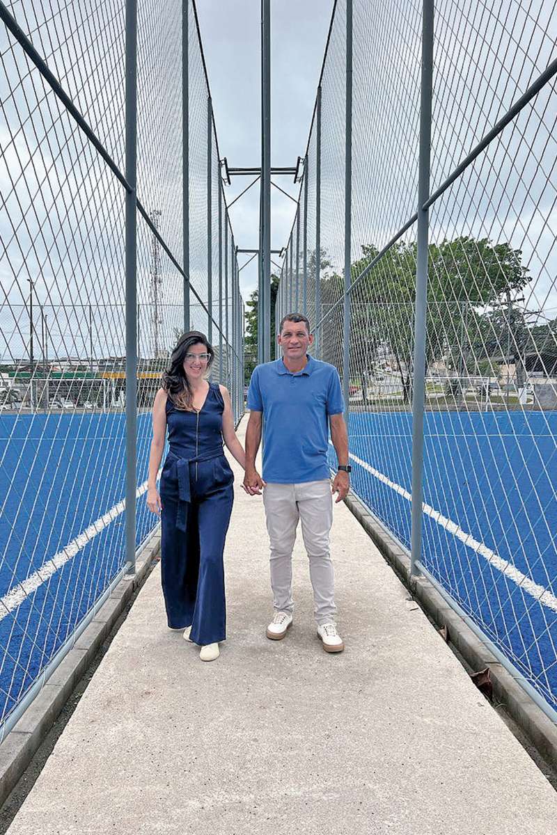 Catarina Franco e Clayton Moraes estão à frente do CFE e realizaram um sonho antigo de construir uma sede de treinamento ideal para a escola.