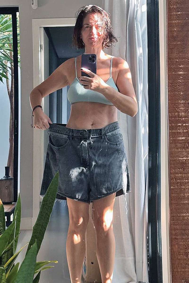 Celina iniciou o programa com 73,2kg e chegou na sua meta de 55kg aos 43 anos.