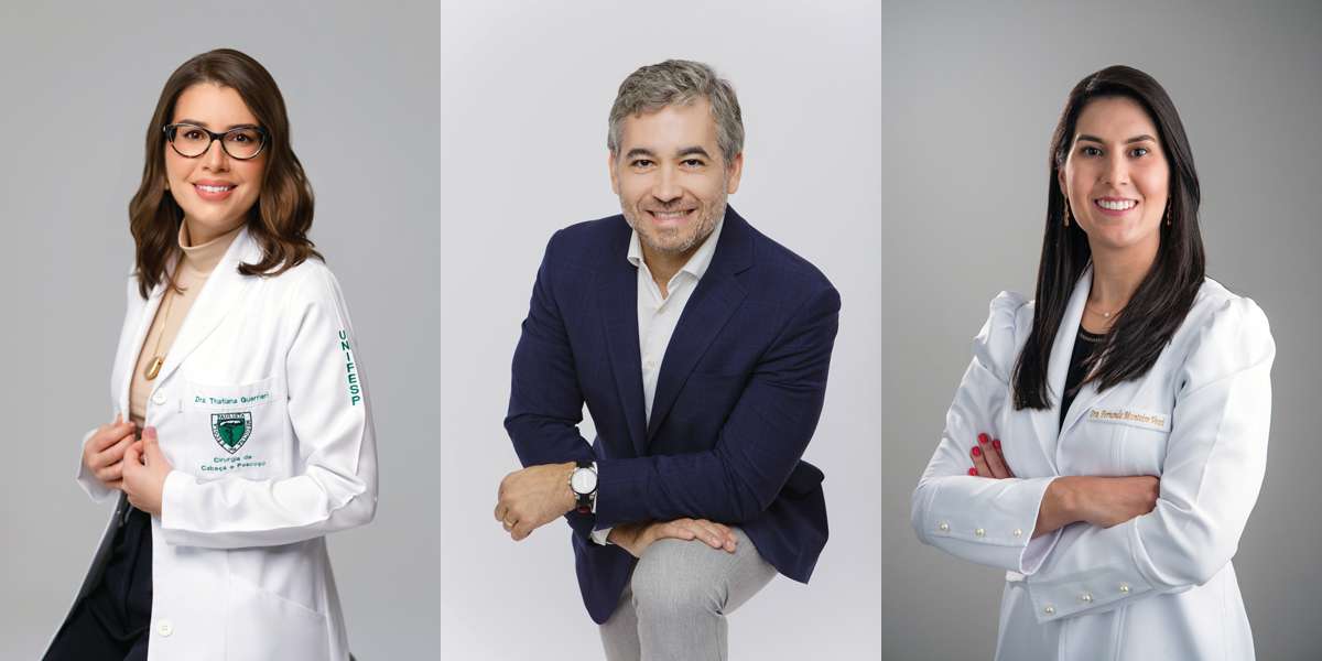 Dra. Thatiana Guerrieri (da esquerda) é cirurgiã geral, de cabeça e pescoço. Ela também aprovou a consultoria de Breno Vecci para impulsionar seu nome no Google Ads. O cirurgião vascular Dr. Carlos Gama contratou os serviços da Strategy Labs para transformar o perfil de atendimento do seu consultório.
A cardiologista e clínica médica Dra. Fernanda Monteiro contratou a Strategy Labs para gerenciar os investimentos da sua clínica nas redes sociais. (Fotos de arquivo)
