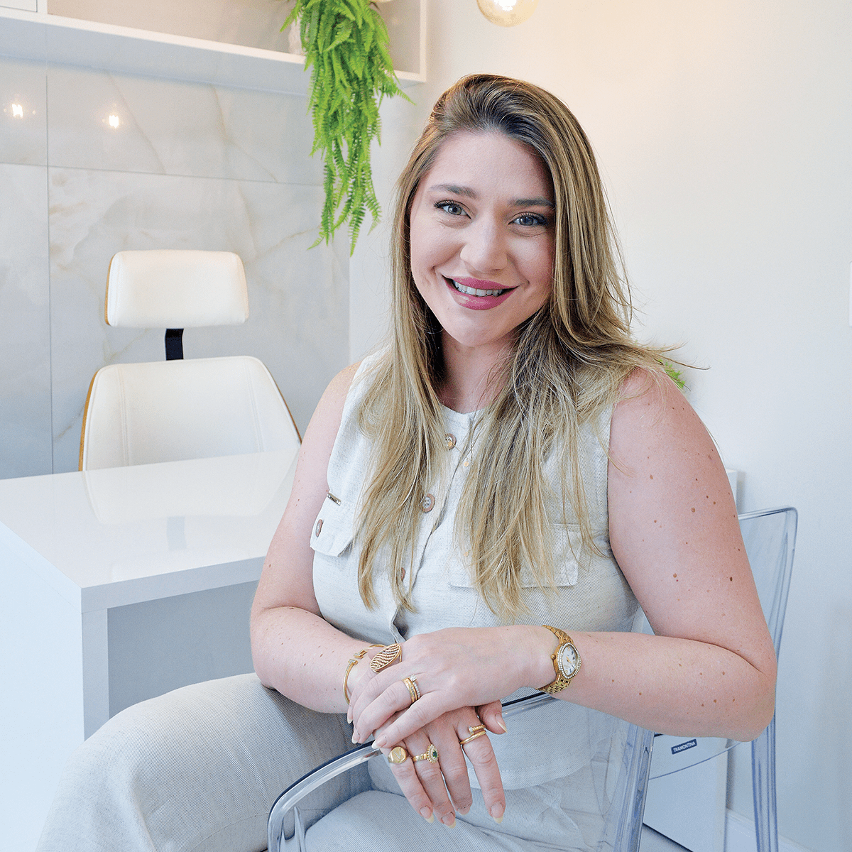 Vivian de Araújo Campanati faz harmonização facial há 4 anos com a Duo e está muito satisfeita com os resultados naturais do procedimento