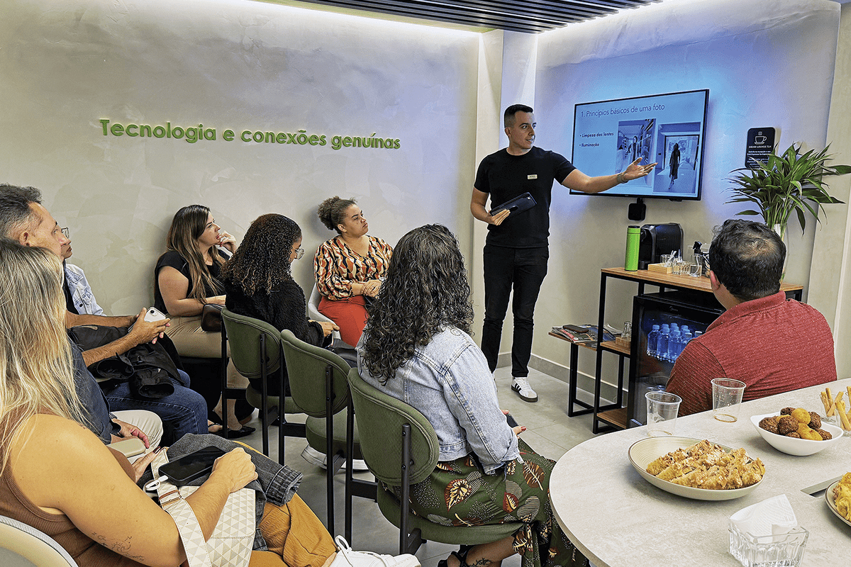 O Workshop de fotografia é ministrado na Talon de forma gratuita para os clientes que compram os aparelhos e querem ampliar seu conhecimento