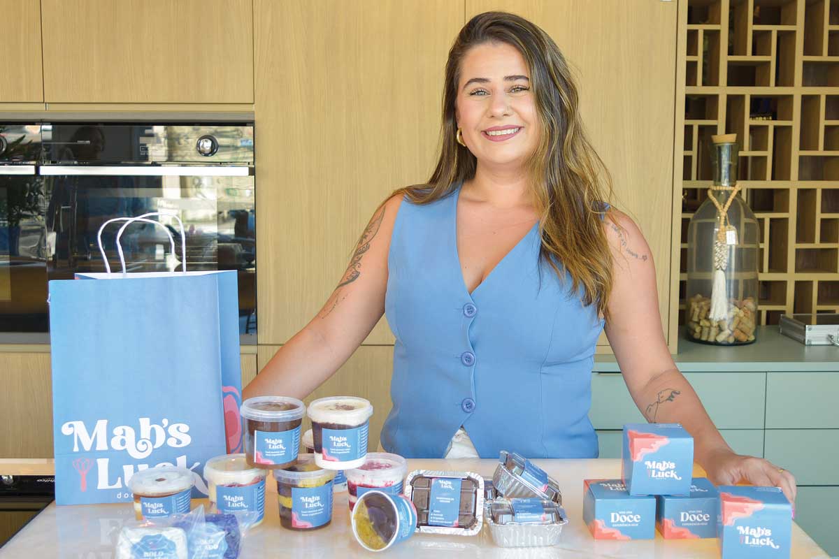 A administradora de empresas Mariana Espinato criou a Mab’s Doceria na pandemia e, hoje, entrega seus deliciosos doces no delivery, via iFood e aplicativo próprio, além de pontos revendedores como Match Point Lagoa e Laguna. (Foto Alle Tavares)