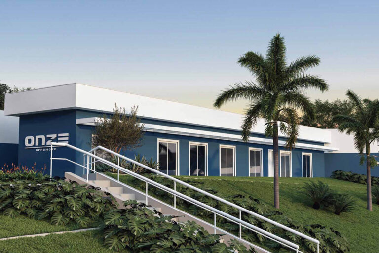 A Onze Offshore prepara a mudança para uma nova base operacional que ocupará uma área de 10.000 metros quadrados, sendo 2.000 de área construída nesta primeira fase. (3D)