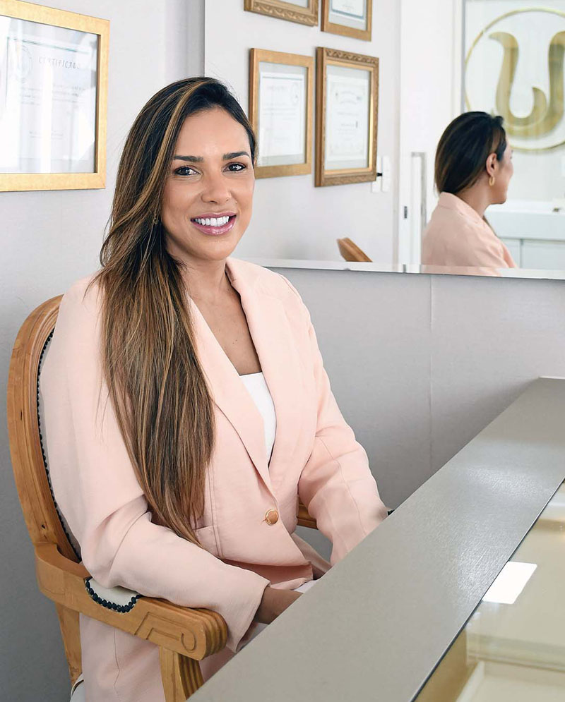 Lorenna Torquato, também se surpreendeu com o resultado. Ela já trata o melasma há algum tempo e percebeu a pele mais iluminada firme após o procedimento. (Foto Alle Tavares)